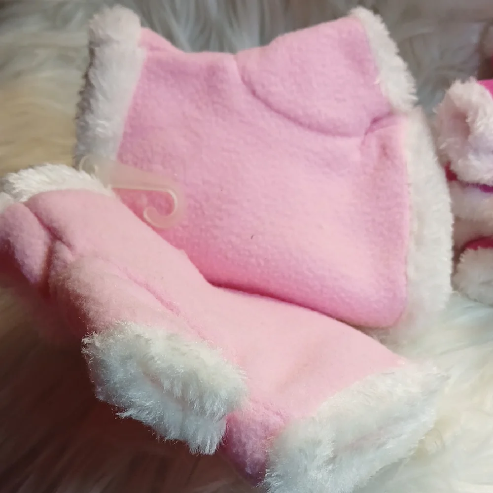 Cozy Love Mittens for Kids -2 Pink, 1 Blue, 1 Tan Set 4